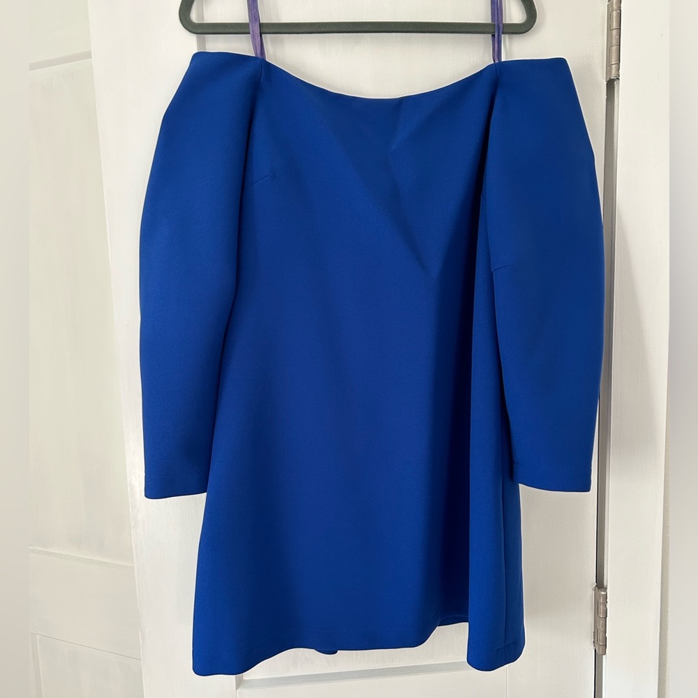 Royal blue strapless dress. Bcbg. Size s.